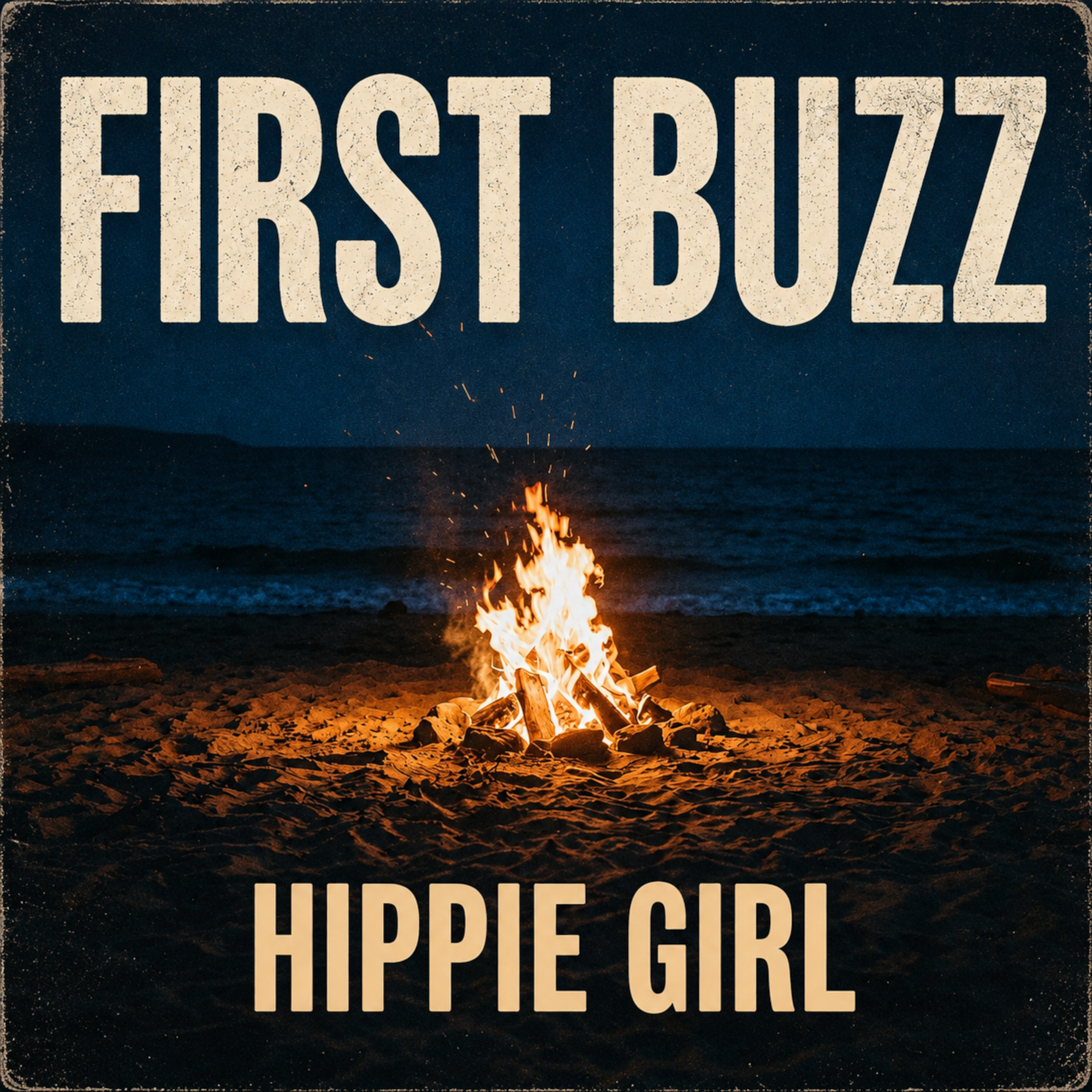 Hippie Girl single cover by FIRST BUZZ
